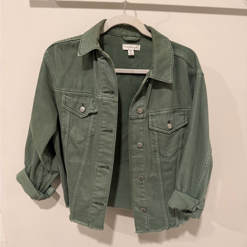 Topshop Olive Jean Jacket